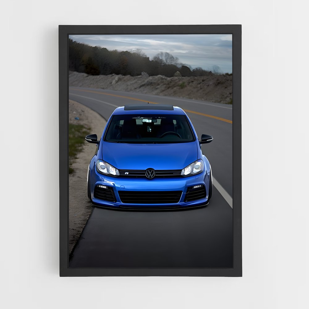 Poster Road Trip Blue – affiche Volkswagen (vue 2)
